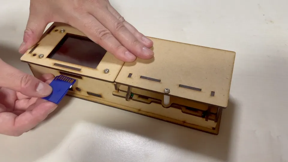 Insert SD card